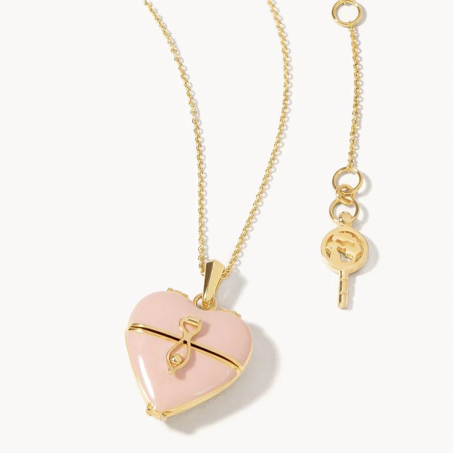 Open Heart Locket Necklace